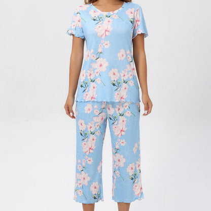 🎉Hot Sale 49% OFF⏳Women's Printed Top & Pants Sleepwear Set
