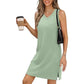 💕 Gentleness meets practicality!👗 Women’s V-Neck Tank Mini Dress