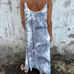 🎉🛍️Hot Promotion 50% OFF🥻Women Tie Dye Gradient Color Printed Spaghetti Strap Dresses