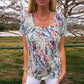 🎁Hot Sale 49% OFF💐Women's Elegant Romantic Floral Loose-Fit Short Sleeve T-Shirt
