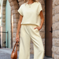 🎉This week's Special Sales - 49% OFF⌛Women's Casual Pullover Tops & Wide Leg Pants 2 PCS Set