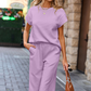 🎉This week's Special Sales - 49% OFF⌛Women's Casual Pullover Tops & Wide Leg Pants 2 PCS Set
