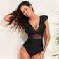🌺Summer Hot Sale 50% OFF💖Women's Mesh Patchwork One-piece Swimsuit