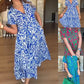 ⏳Time-limited Special Sale⏰Women's Casual Print A-Line Long Dress