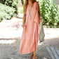🔥Summer Hot Sale 50% OFF💐Women's Summer Plus Size Long Solid Color Dress