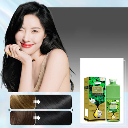 🍃LAST DAY 50% OFF💇‍♀️💈Long-Lasting Plant-Based Bubble Mousse Hair Dye Shampoo, Gentle At-Home Gray Hair Coverage🛡️👍