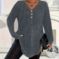 💓LAST DAY PROMOTION - 50%OFF🎀Women's Plus Size Buttoned V-Neck Long Sleeve Top