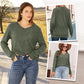 💖LAST DAY SALE 50% OFF✨Women's Casual Long Sleeve V-Neck Knit Tunic Top