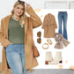 💖LAST DAY SALE 50% OFF✨Women's Casual Long Sleeve V-Neck Knit Tunic Top