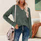 💖LAST DAY SALE 50% OFF✨Women's Casual Long Sleeve V-Neck Knit Tunic Top
