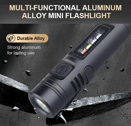 🔦✨ Multi-Functional Aluminum Alloy Mini Flashlight - 3 Lighting Modes & Compact Design for Outdoor Adventures 🎒⚡