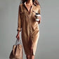💖LAST DAY PROMOTION - 50%OFF 💖 Effortless Chic Corduroy Shirt Dress – Soft, Cozy & Versatile for All Seasons 🍂