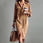 💖LAST DAY PROMOTION - 50%OFF 💖 Effortless Chic Corduroy Shirt Dress – Soft, Cozy & Versatile for All Seasons 🍂