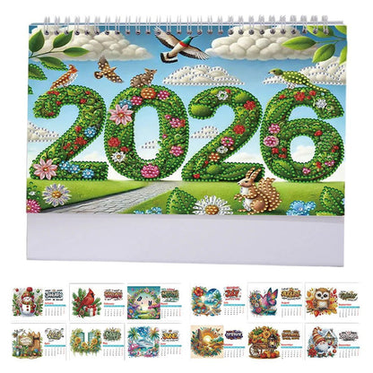 🎁Black Friday 50% OFF🗓️2026 Standing Desk Calendar DIY Diamond Art Painting