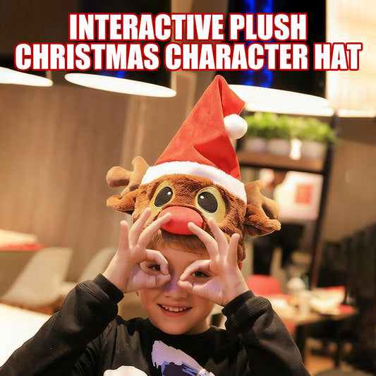 🎅Christmas Limited 50%OFF! 🔥Interactive Plush Christmas Character Hat