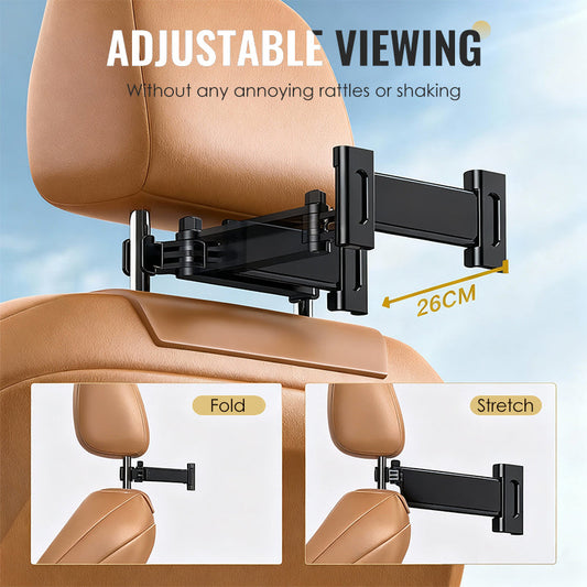 Telescopic Car Headrest Holder for Phones & Tablets