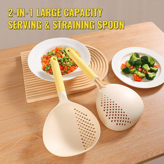 🎅Christmas Sale 60% OFF🎄10K+ SOLD! ✨2-IN-1 Large Capacity Serving & Straining Spoon🔍