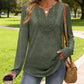 🔥Limited-time offer-Women’s Elegant V-Neck Long Sleeve Top