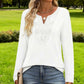 🔥Limited-time offer-Women’s Elegant V-Neck Long Sleeve Top