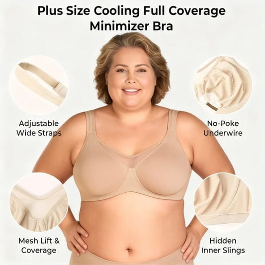 ⏰⏰Last Day Special Price £9.99 ! 💐Women's Elegant Sheer Full Coverage Plus Size Bra