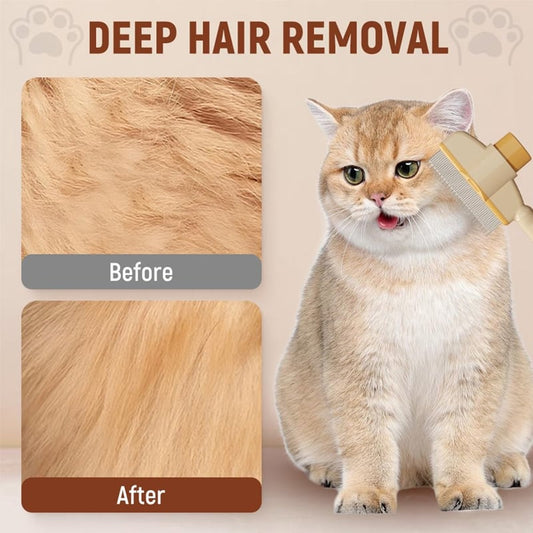 🔥Buy 1 Get 1 Free🐾Self-cleaning Pet Flea Comb Grooming Brush