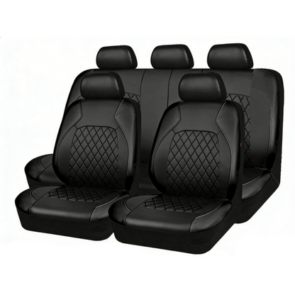 ⭐ 2026 Bestseller | 9-Pieces Full Set Universal Fit Leather Seat Covers | Refresh Your Car Interior 🔥【50% OFF】