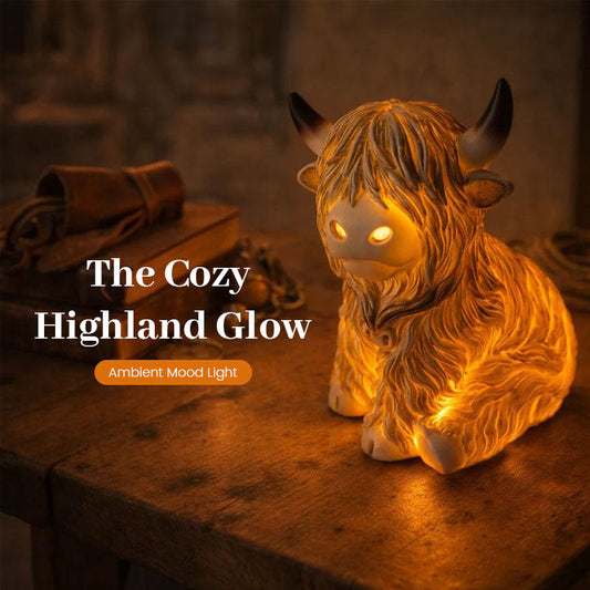 🎁New arrival 50% OFF💥🐮 The Cozy Highland Glow: Highland Cattle Lamp