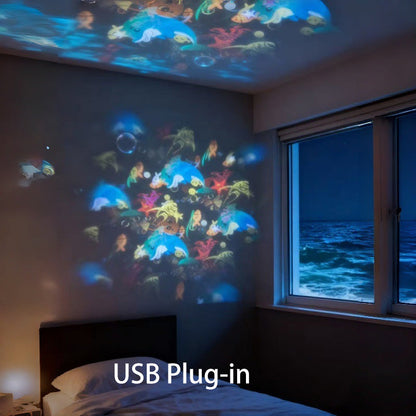 🎉Last Day 50% OFF!🐳Dynamic Rotating LED Projector Light – Auto Rotating Dynamic Effect, Bright & Soft Lighting, Wide Application for Party & Home Decor ✨