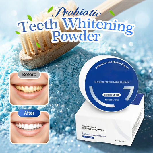📢📢Last Day-50% OFF!!✨Probiotic Teeth Whitening Powder