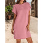 🔥HOT SALE 50% OFF!!✨Women's Relaxed Roll Sleeve Pocket Dress