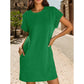 🔥HOT SALE 50% OFF!!✨Women's Relaxed Roll Sleeve Pocket Dress