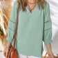 📢📢Limited-time 50% discount!!🌟👚Women's Casual V-Neck Lantern Sleeve Top