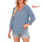 📢📢Limited-time 50% discount!!🌟👚Women's Casual V-Neck Lantern Sleeve Top