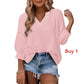 📢📢Limited-time 50% discount!!🌟👚Women's Casual V-Neck Lantern Sleeve Top