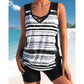 🌊Summer Hot Sale 50% Off!🩱Miraclesuit Women's Tummy Control Tankini Set With Built(In Bra) – Flattering Boho Swimwear With Shorts