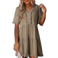 💕2026 New Arrivals 50% OFF!!💃👗Women's Ruffle Trim V-Neck Tiered Dress