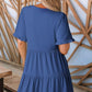 💕2026 New Arrivals 50% OFF!!💃👗Women's Ruffle Trim V-Neck Tiered Dress