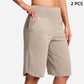 📢Limited-time 50% discount!!🔥🧘‍♀️Women's High-Waist Yoga Shorts with Pockets