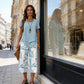 📢📢49% OFF !! ⏰Casual Round Neck Layered Tunic Top and Wide Leg Pants Set