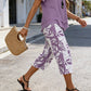 📢📢49% OFF !! ⏰Casual Round Neck Layered Tunic Top and Wide Leg Pants Set