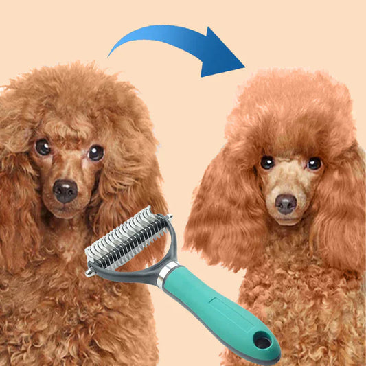 ⏳Last Day Special Price :￡6.99!!🔥Dual-Sided Pet Grooming Comb for Dogs & Cats🐾