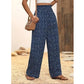 ⏳Last Day-60% Off!!💕Women's Smocked High Waist Wide Leg Pants