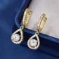 📢Limited-time 50% discount!✨💎Elegant Teardrop Dangle Hoop Earrings