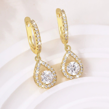 📢Limited-time 50% discount!✨💎Elegant Teardrop Dangle Hoop Earrings