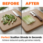 🍍3-in-1 Scallion Shredder & Peeler – 🔪Fast, Efficient & Must-Have Kitchen Tool