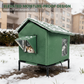 🔥50% OFF🏠Foldable Outdoor Waterproof Cat House🐱With Thermal Lining & Detachable Elevated Stand