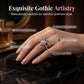 🔥Best Seller-50% OFF!!💍Vintage Sword Piercing Heart Ring – Adjustable, , Gothic Edge