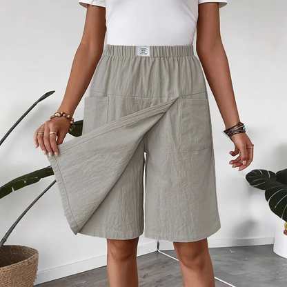 💥2026 Hot Sale🌟Women's Casual Elastic Waist Wrap Skort