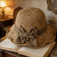 💝Mother's Day Mega Sale：Only ￡9.99!👒🌞Elegant Woven Straw Sun Hat with Bow