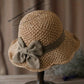 💝Mother's Day Mega Sale：Only ￡9.99!👒🌞Elegant Woven Straw Sun Hat with Bow